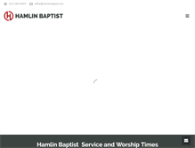 Tablet Screenshot of hamlinbaptist.com